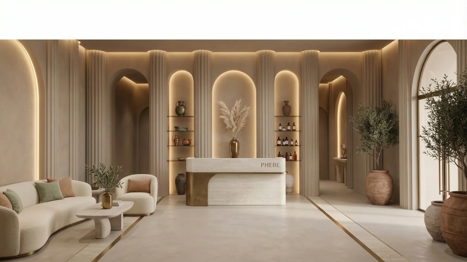 Phebe Beauty & Spa luxury salon interior